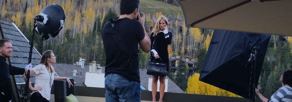 LaNae Jewelry behind the scene shoot on top of the Four Seasons Vail, CO. . Video of LaNae photo shoot in Vail!